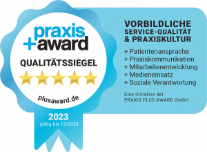 PPA Siegel 5 Sterne 12-2023 Zahnarzt Charlottenburg Focus Auszeichnung